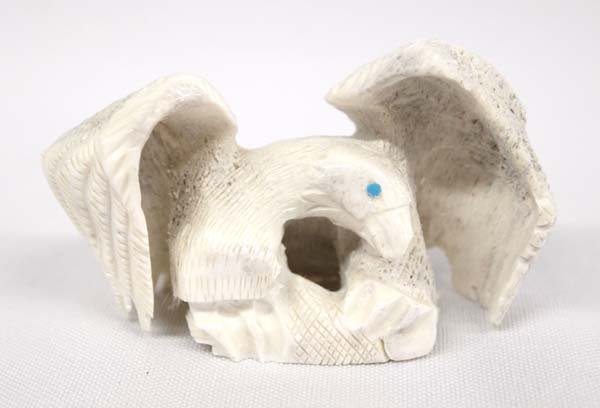 Native American Zuni Carved Antler Eagle Fetish (1 of 3)