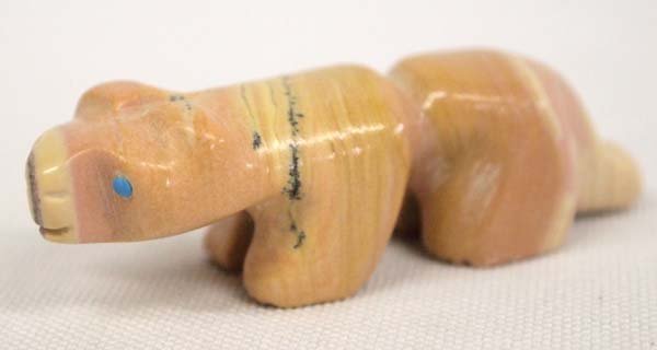 Zuni Hand Carved Dolomite Mountain Lion Fetish (1 of 3)