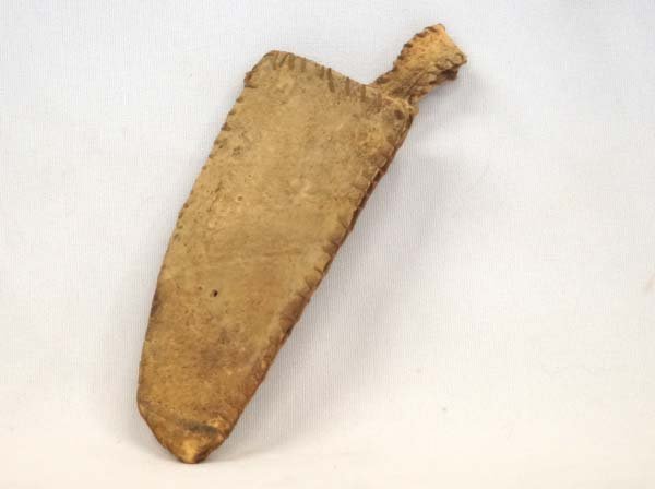 Antique Native American Sioux Leather Knife Sheath (1 of 3)