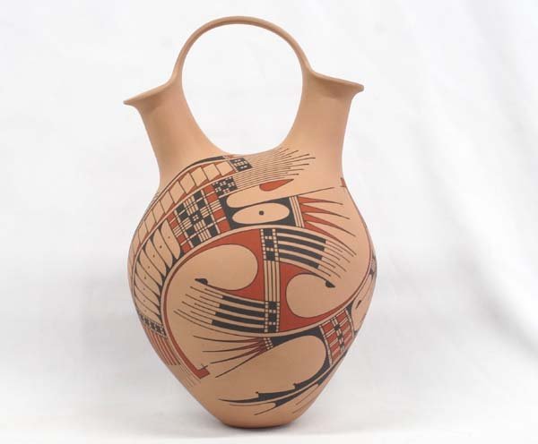 Mata Ortiz Polychrome Wedding Vase by F. Gonzalez (1 of 3)