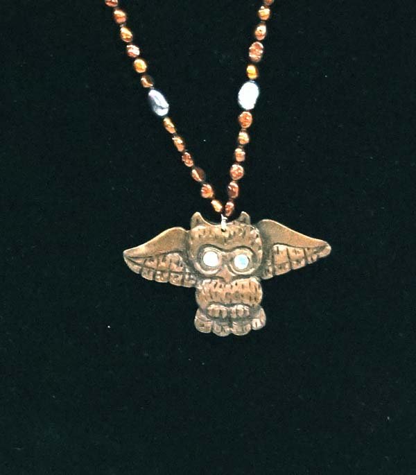 Northwest Coast Bronze Owl Necklace by Patty Fawn (1 of 3)