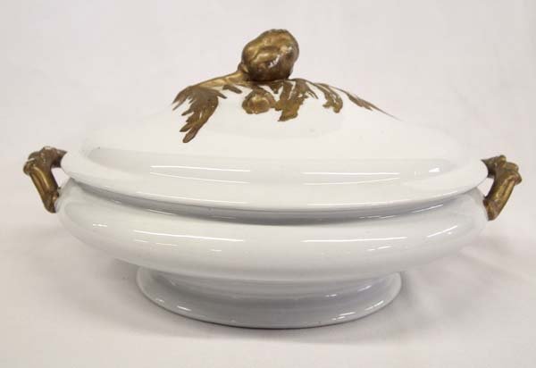 1800  J.W. Pankhurst Stone China Covered Dish (1 of 4)