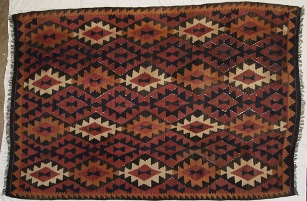 Large Pakistani Hand Woven Kilim Wool Rug (1 of 4)