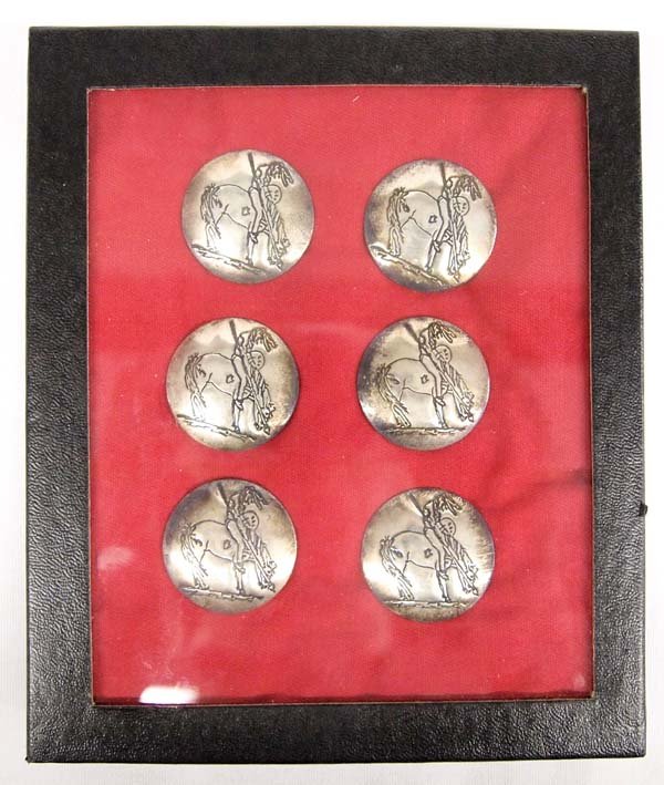 Native American Navajo Sterling Button Covers (1 of 3)