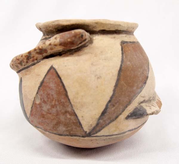 1960 Mexican Casas Grandes Snake Bowl: 1960 Mexican Casas Grandes Snake Bowl, measures 3.5'' x 5''