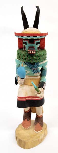 1992 Hopi Carved Antelope Kachina by Sakhomenewa (1 of 5)