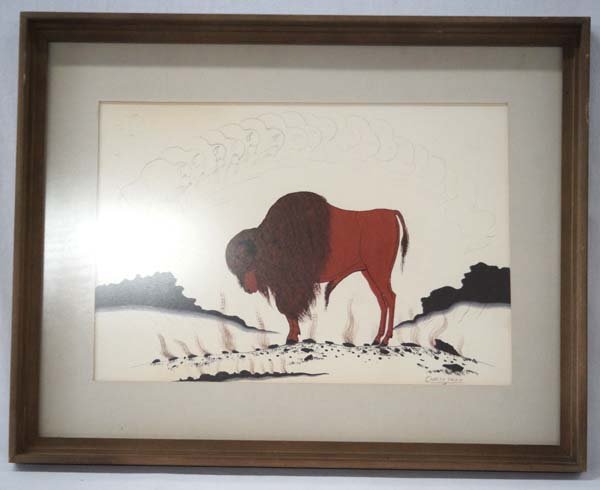 Framed Original Acrylic Painting by Charley Yazzie (1 of 3)