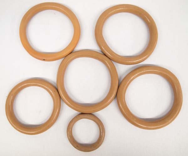 6 Mexican Mata Ortiz Pottery Rings (1 of 2)