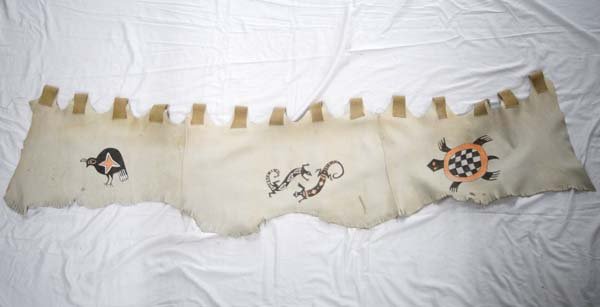 Vintage New Mexican Painted Doeskin Parade Banner (1 of 4)