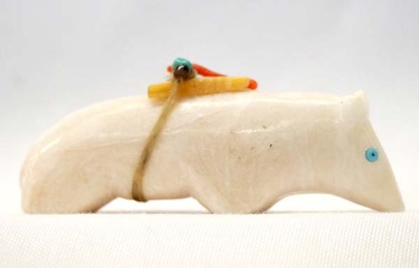 Native American Zuni Carved Stone Bear Fetish (1 of 3)