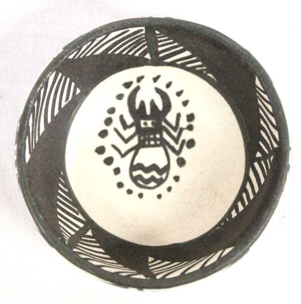 April 1986 Miniature Mimbres Design Bowl by A.J. (1 of 3)