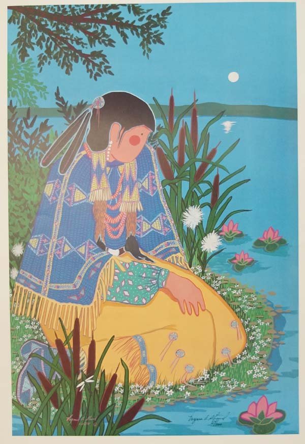 Native American Virginia Stroud Signed Print (1 of 3)