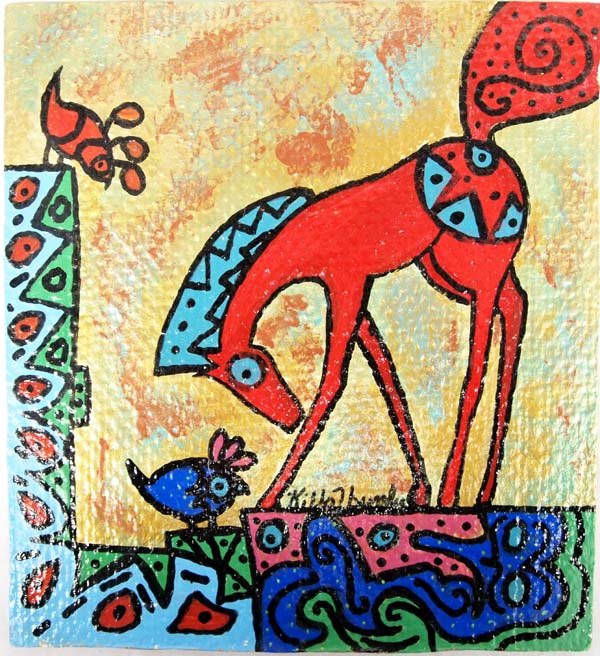 Original Acrylic Painting by Kathy Kills Thunder (1 of 4)