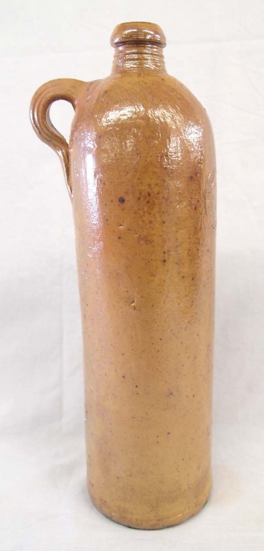 Antique Vivtoria Brunnen Oberlahns Crock Whiskey Bottle (1 of 3)