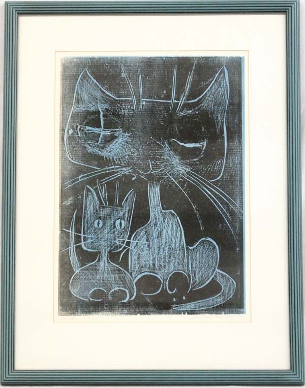 Block Print by Dorothy McCray 1915-2008 (1 of 4)