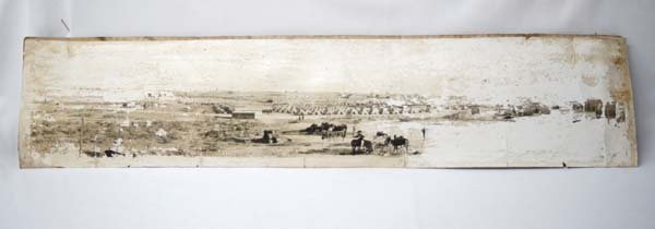 Antique Ft. Cody Deming New Mexico Photograph: Antique Ft. Cody Deming, New Mexico Panoramic Photograph, measures 7''H x 32''L, is damaged, FYI: ''Camp Cody, located 3 miles northwest of Deming, New Mexico, was a World War I Army camp from 1916 to