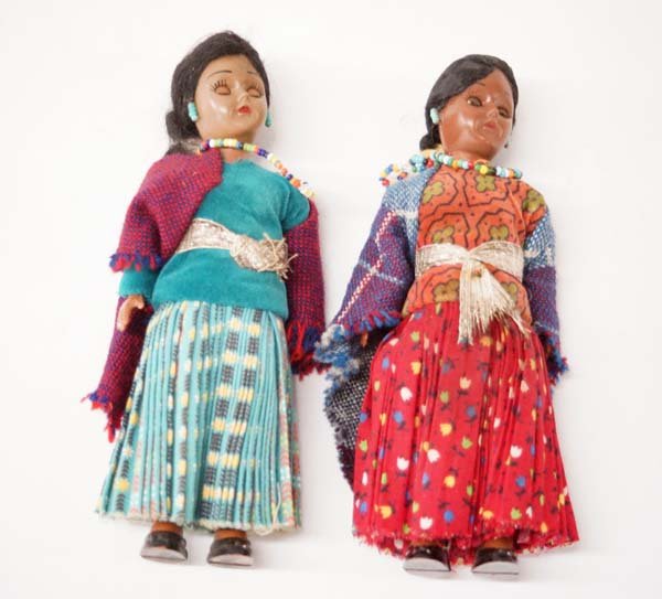 1940's Native American Seminole Sleepy Eye Dolls (1 of 2)