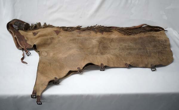 Antique Cowboy Leather Bat Wing Chaps (1 of 3)