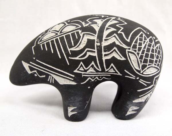 Native American Navajo Pottery Bear, Signed (1 of 4)