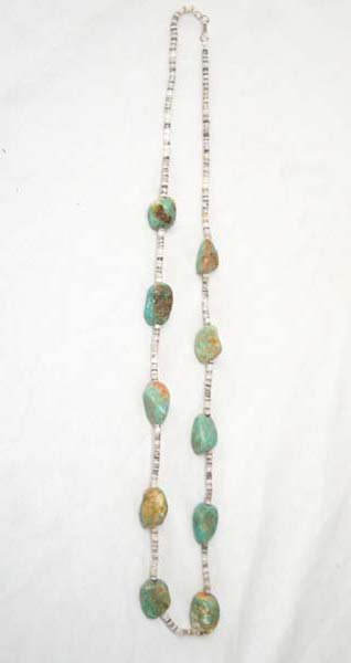 Native American Navajo Natural Turquoise Necklace (1 of 3)