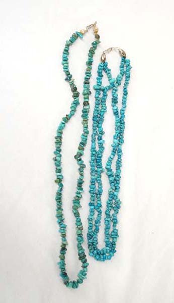 2 Turquoise Nugget Necklaces (1 of 3)