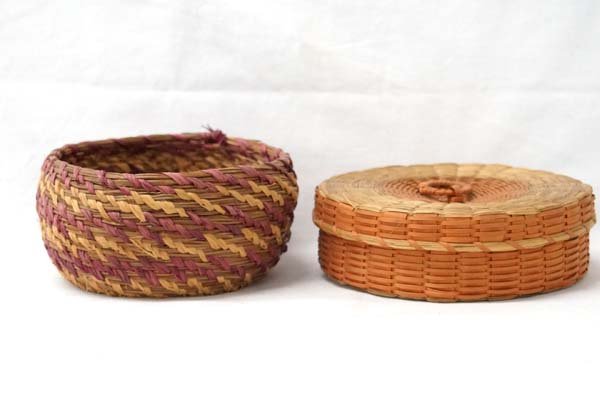 2 Tribal Baskets, Two Toned (1 of 3)