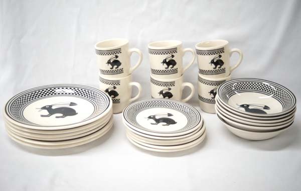 Mimbres Rabbit Ceramic Service for 6 (1 of 3)