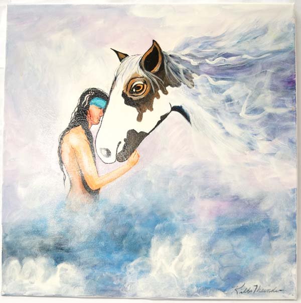 Original Acrylic Painting by Kathy Kills Thunder (1 of 3)