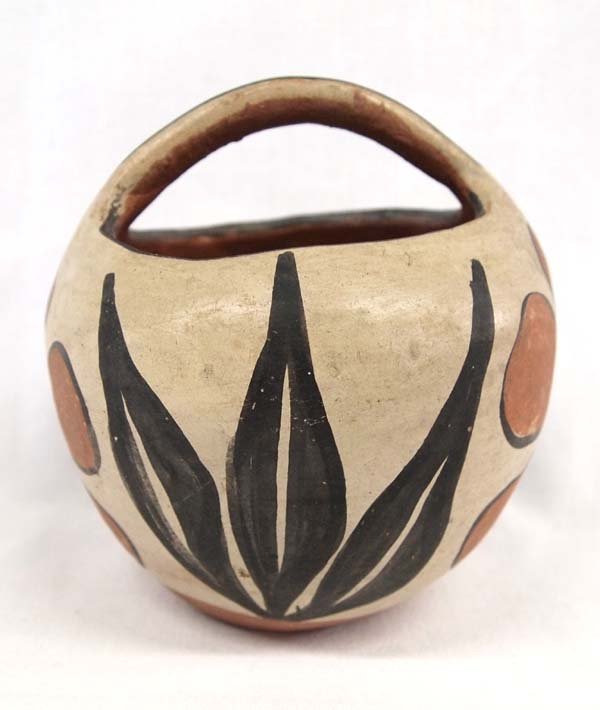 Vintage Santa Domingo Polychrome Handled Bowl (1 of 4)