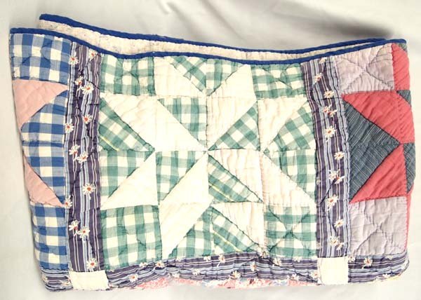 Antique Eight Pointed Star Patchwork Quilt (1 of 3)