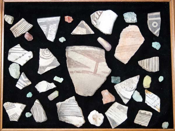 Prehistoric Native American Pot Sherds + Findings (1 of 3)