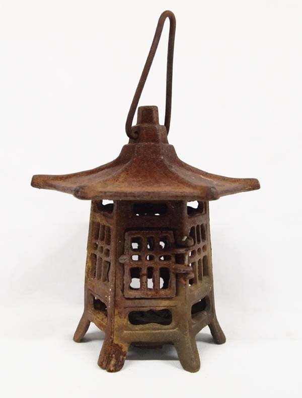 Japanese Rustic Cast Iron Lantern (1 of 4)