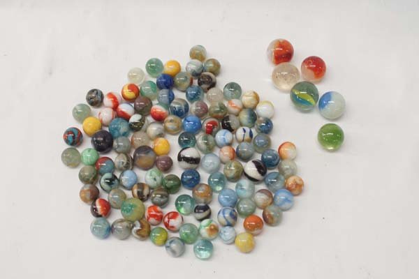 100+ Antique Marbles and Shooters (1 of 3)