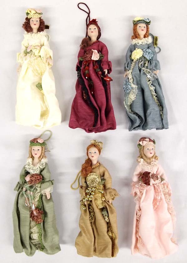 6 Victorian Decorative Half Dolls NIB (1 of 4)