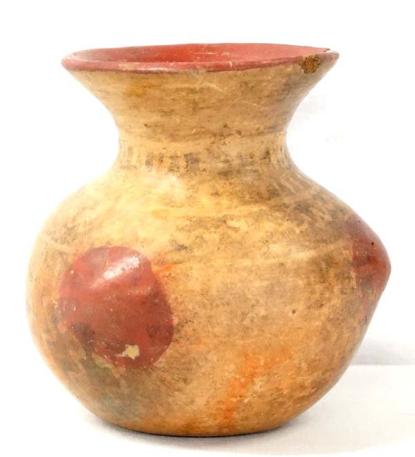 PreColumbian Polychrome Pottery Vase (1 of 4)