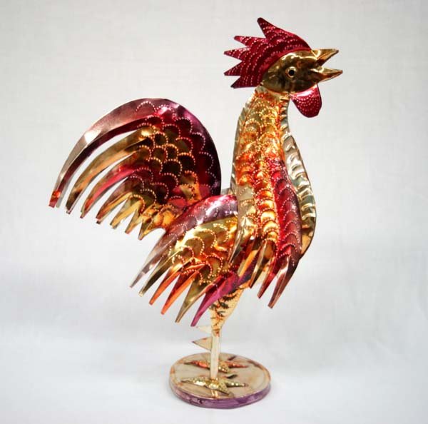 Mexican Pierced Tin Rooster (1 of 3)