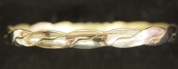 Mexican Sterling Silver Bangle Bracelet (1 of 3)