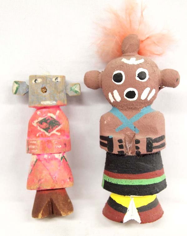Pair of Native American Route 66 Carved Kachinas (1 of 4)