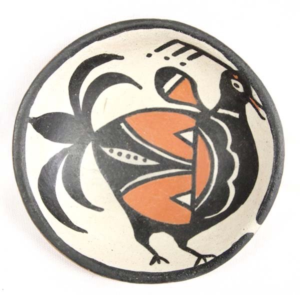 Santo Domingo Polychrome Zia Bird Shallow Bowl (1 of 4)