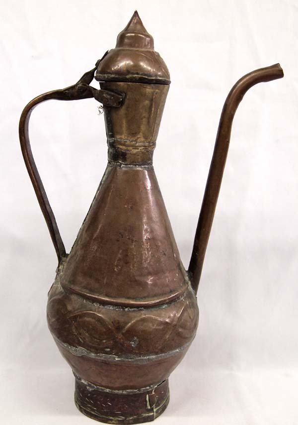 Antique Copper and Brass Ewer (1 of 3)