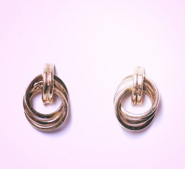 14K Gold Love Knot Earrings (1 of 2)