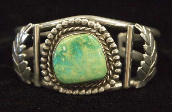 Native American Navajo Sterling Turquoise Bracelet (1 of 3)