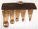 Vintage Folk Art Tin and Copper Measuring Spoons - 2