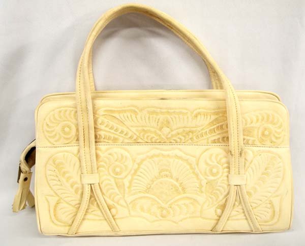 Mexican Hand Tooled Leather Purse (1 of 3)