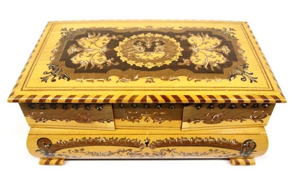 Exquisite Antique Swiss Musical Jewelry Box (1 of 7)