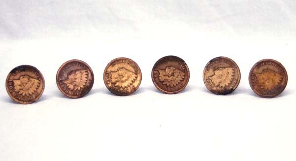3 Pairs of Indian Head Penny Cufflinks (1 of 4)