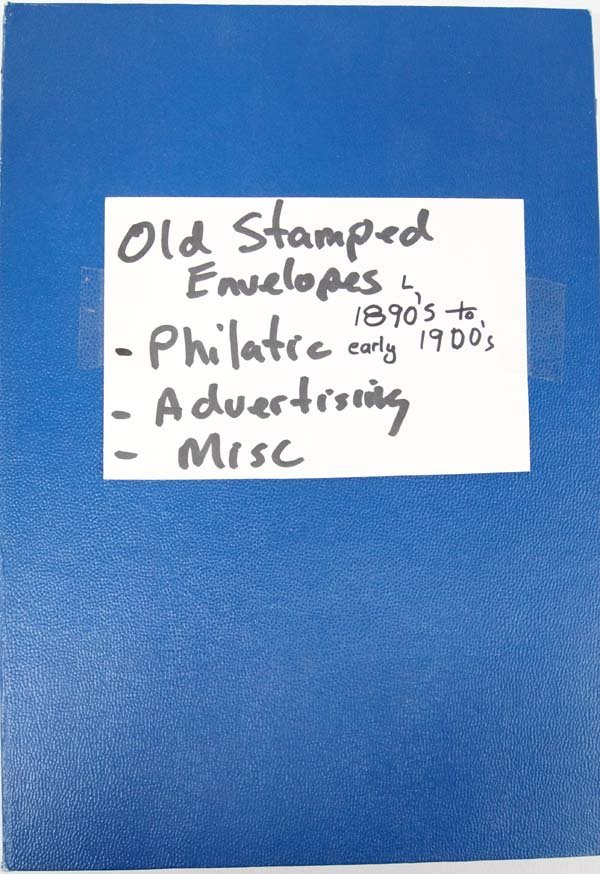 Binder of Old Stamped Envelopes 1890s-Early 1900s (1 of 4)