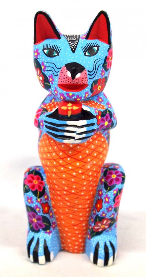 Mexican Oaxacan Alebrije Cat by A. J. Ojeda (1 of 5)