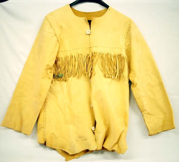 Mountain Man Fringed Doe Skin Shirt (1 of 3)