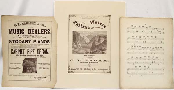 1874 Sheet Music for Waters of the Yosemite Plus (1 of 4)